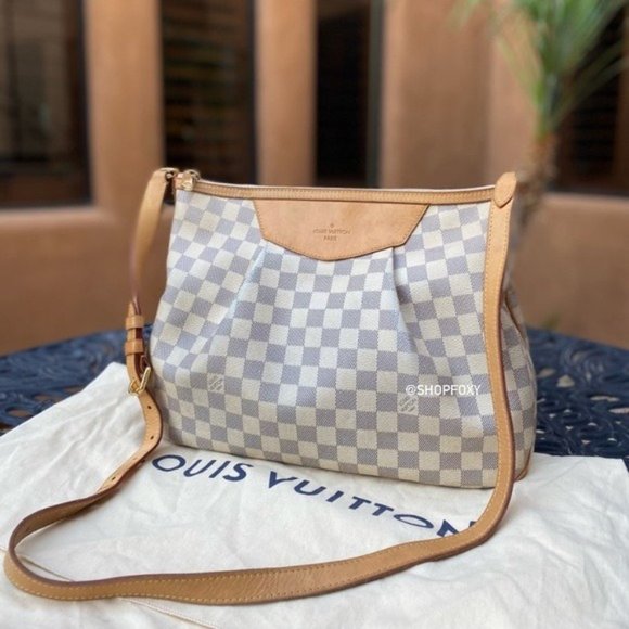 SOLD Louis Vuitton Damier Azur Siracusa MM Crossbody - Picture 2 of 15